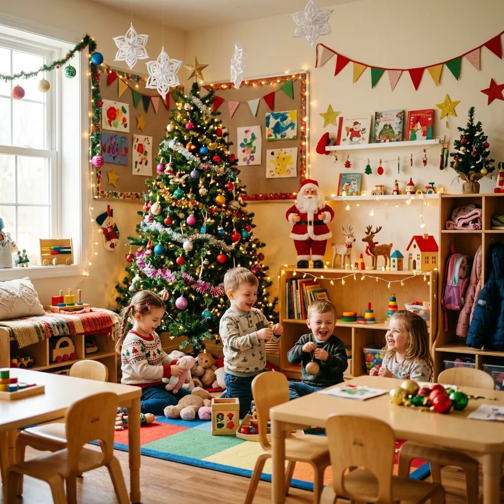 Experiência natalina em creche — projeto da CriaAção Entretenimento para a primeira infância