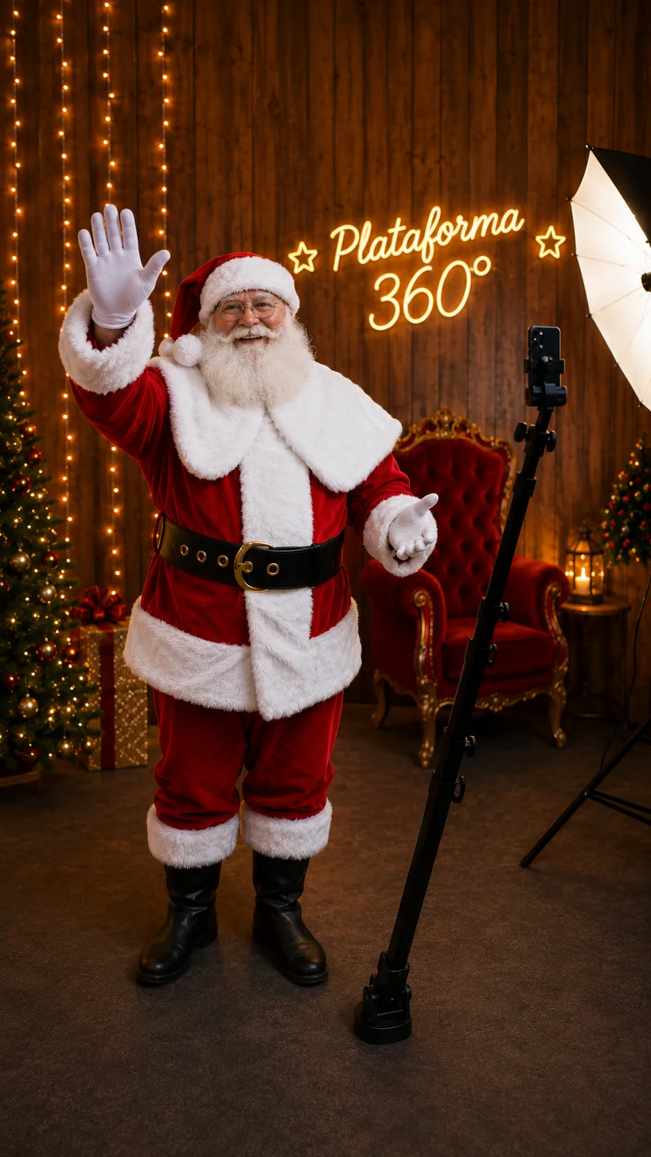 Plataforma 360° para evento de Natal no North Shopping